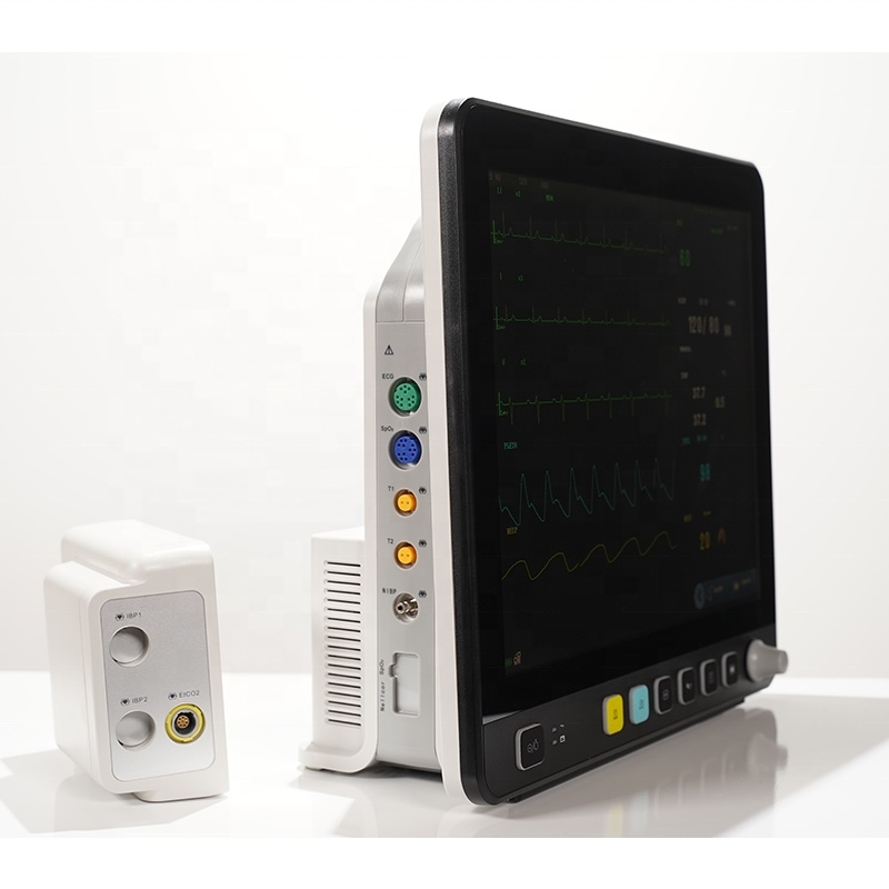 Touch Screen ECG Waveform Compatible Patient Monitoring System Monitor